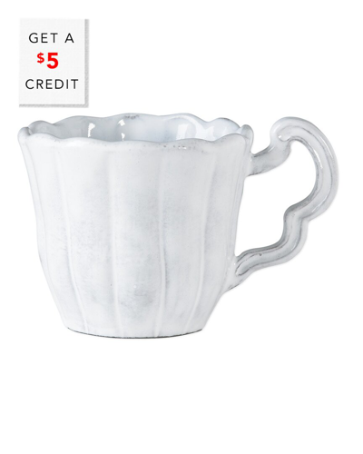 Vietri Incanto Scallop Mug With $5 Credit In White