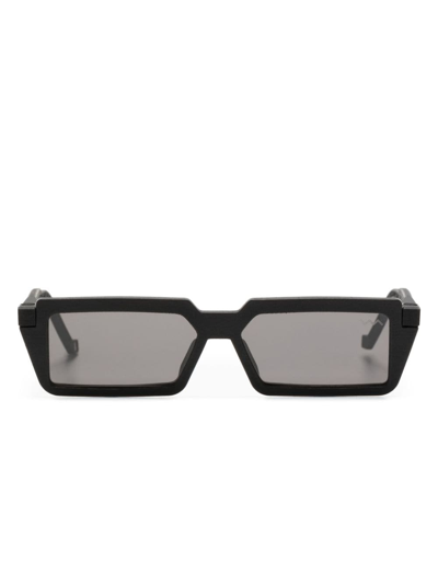 Vava Eyewear X Suzanne Ciano Rectangular-frame Sunglasses In Black