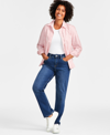STYLE & CO WOMEN'S CURVY STRAIGHT-LEG HIGH RISE JEANS, CREATED FOR MACY'S