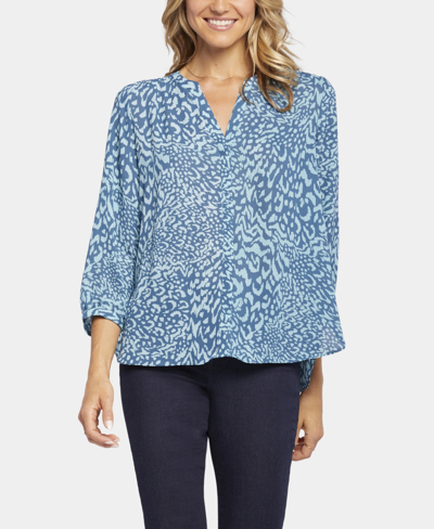 Nydj Pleated Blouse In Agness