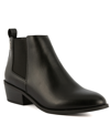 Sugar Envoy Womens Faux Leather Zip Up Ankle Boots In Black