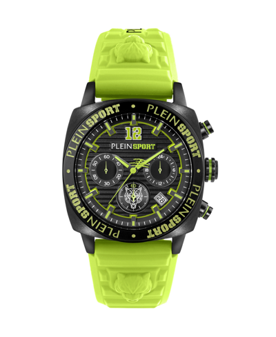 Plein Sport Men's Wildcat Green Silicone Strap Watch 40mm