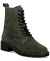 LUCKY BRAND WOMEN'S KANCIE LACE-UP LUG SOLE COMBAT BOOTS