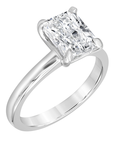 Badgley Mischka Certified Lab Grown Diamond Radiant-cut Solitaire Engagement Ring (3 Ct. T.w.) In 14k Gold In Yellow Gold