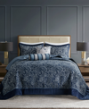 Madison Park Adeline Paisley Reversible Jacquard 5-pc. Bedspread Set, Queen In Navy