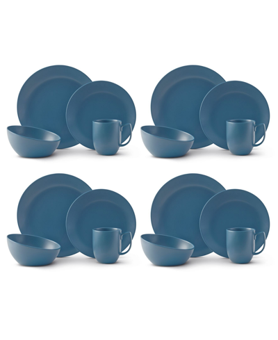Nambe Orbit 16 Piece Place Setting In Blue