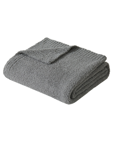 Truly Soft Cozy Knit Throw, 50" X 70" In Gray