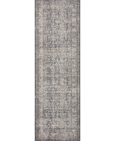 Amber Lewis X Loloi Alie Ale-03 Runner Area Rug, 2'7" X 12' In Charcoal/ Dove