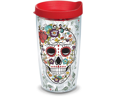 Tervis Tumbler Tervis Fiesta Skull And Flowers Made In Usa Double Walled Insulated Tumbler Travel Cup Keeps Drinks  In Open Miscellaneous