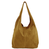 Sostter Camel Soft Suede Leather Hobo Shoulder Bag | Byinn In Yellow