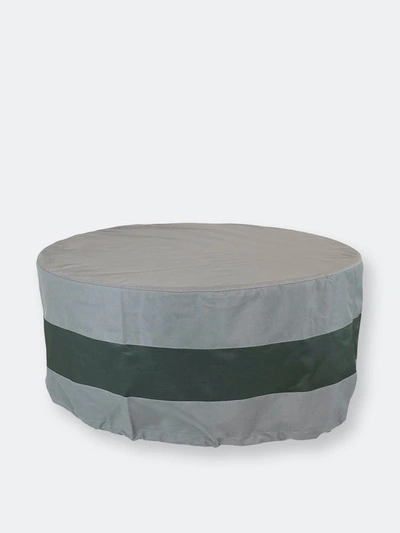 Sunnydaze Decor Round 2-tone Outdoor Fire Pit Cover In Grey