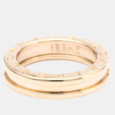 Pre-owned Bvlgari B.zero1 18k Rose Gold Ring Eu 50