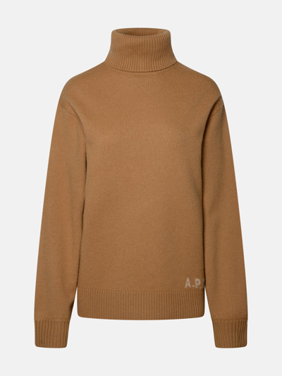 Apc Beige Virgin Wool Sweater