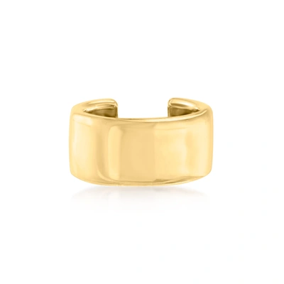 Canaria Fine Jewelry Canaria 10kt Yellow Gold Single Ear Cuff In Beige