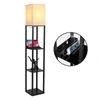 Brightech Maxwell Led Shelf Lamp With Usb Port And Outlet