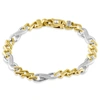 POMPEII3 MEN'S FIGARO 14K GOLD (32GRAM) OR PLATINUM (51GRAM) 8.5MM LINK BRACELET 8.5"