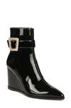 Sam Edelman Weslie Pointed Toe Wedge Bootie In Black