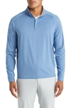 Peter Millar Crafted Stealth Quarter Zip Performance Pullover In Vintage Indigo
