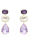 Petit Moments Alexi Drop Earrings In Lilac