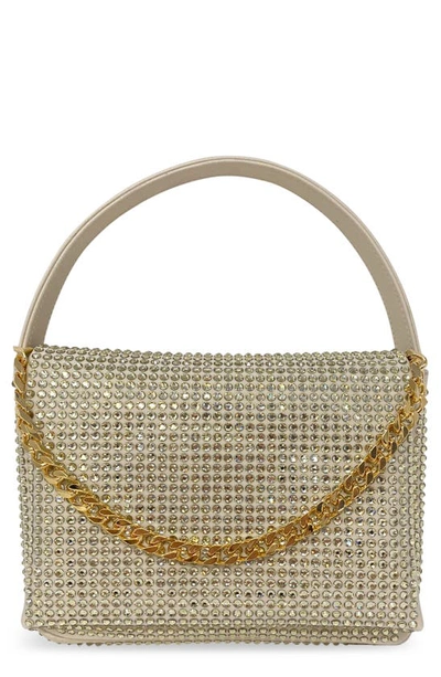 Liselle Kiss Taylor Crystal Top-handle Bag In Gold Crystal