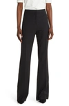 Hugo Boss Boss Tuleah Wool Flare Pants In Black