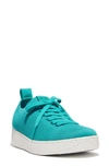 Fitflop Rally Knit Sneaker In Tahiti Blue