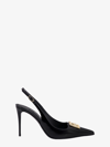 Dolce & Gabbana Pointed Slingback In Black