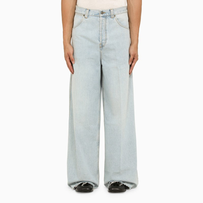 Gucci Skate Wide-leg Jeans In Blue