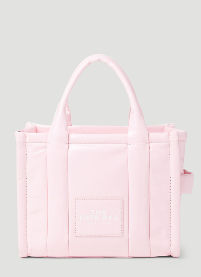 Marc Jacobs Women Shiny Crinkle Mini Tote Bag In Pink