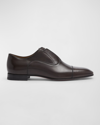 CHRISTIAN LOUBOUTIN MEN'S GREGHOST LEATHER OXFORDS