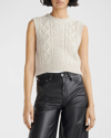 RAG & BONE BRODY CABLE-KNIT CROPPED VEST