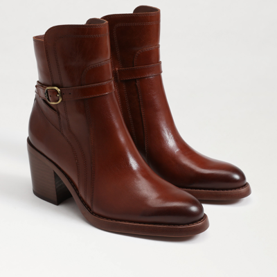 Sam Edelman Simona Ankle Bootie Burnt Brandy In Brown