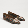 Sam Edelman Janina Luster Pointed Toe Flat Rosemary In Multi
