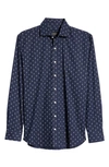 Alton Lane Dylan Lifestyle Tailored Fit Shirt In Blue