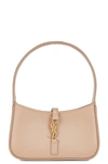 Saint Laurent Womens Le 5 À 7 Leather Shoulder Bag Rosy Sand In Dark Beige