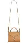 Saint Laurent Cassandra Top Handle Bag In Cappuccino