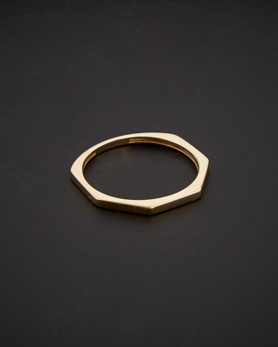 Italian Gold 14k  Geometric Shape Ring