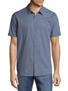 JOHN VARVATOS Gingham Button-Down Shirt,0400094987540