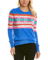 AUTUMN CASHMERE AUTUMN CASHMERE JEWELED FAIRISLE CASHMERE SWEATER