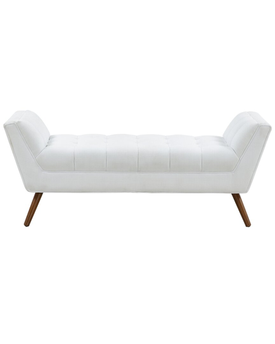Safavieh Couture Damian Tufted Bench In White