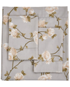 Melange Mélange Home 400tc Sateen Cotton Alabaster Rose Hemstitch Sheet Set In White