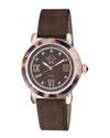 GV2 GV2 WOMEN'S MARSALA TORTOISE DIAMOND WATCH