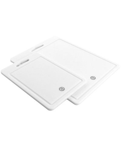 Martha Stewart Plastic 2pc Cutting Board In White