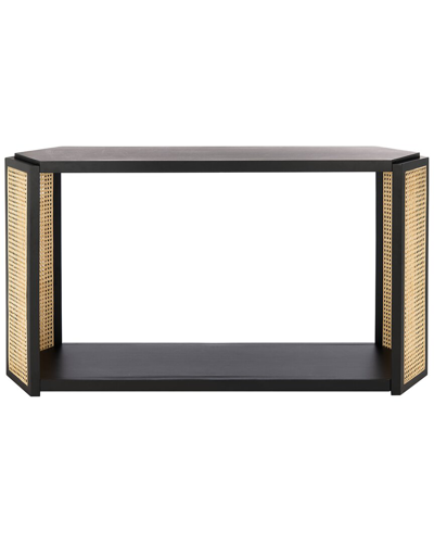 Safavieh Couture Jovie Rattan Console Table In Black