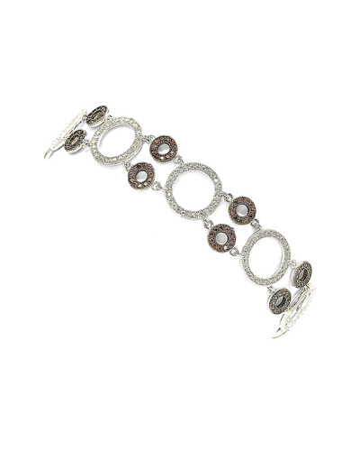 Suzy Levian Cz Jewelry Suzy Levian Silver Cz Bracelet In Metallic