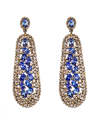 Arthur Marder Fine Jewelry Silver 8.81 Ct. Tw. Diamond & Tanzanite Drop Earrings