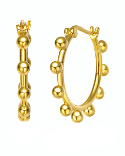 Rachel Glauber 14k Plated Hoops