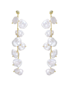 Genevive 14k Over Silver Freshwater Pearl Earrings