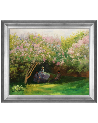 La Pastiche Resting Under The Lilacs Framed Art Print In Multicolor