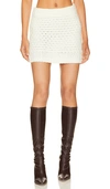 LOVERS & FRIENDS CABLE KNIT MINI SKIRT
